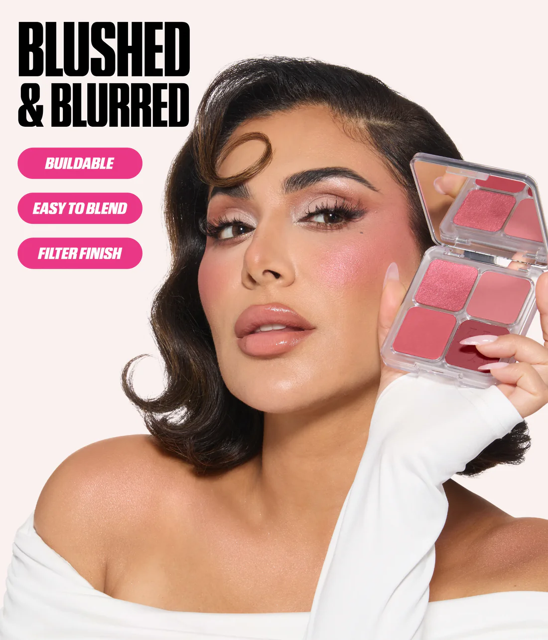 HUDA BEAUTY Blush Filter Blurring Blushlighters Palette 03